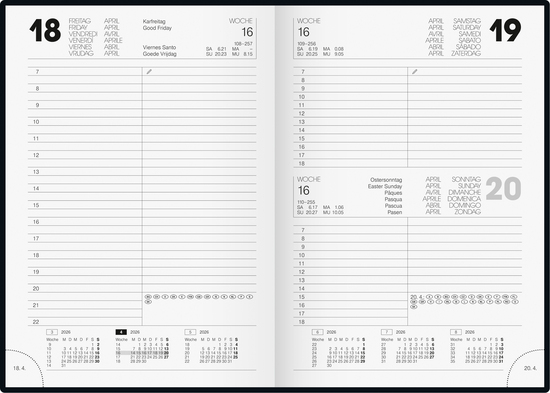 Buchkalender Modell 895