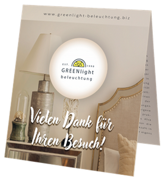 Promo Card STAND UP & Promo Card mit Pergamentbriefchen