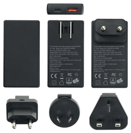 TRAVEL Fastcharge Adapter GAN 65 Watt