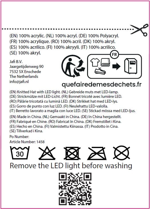Strickmütze mit LED