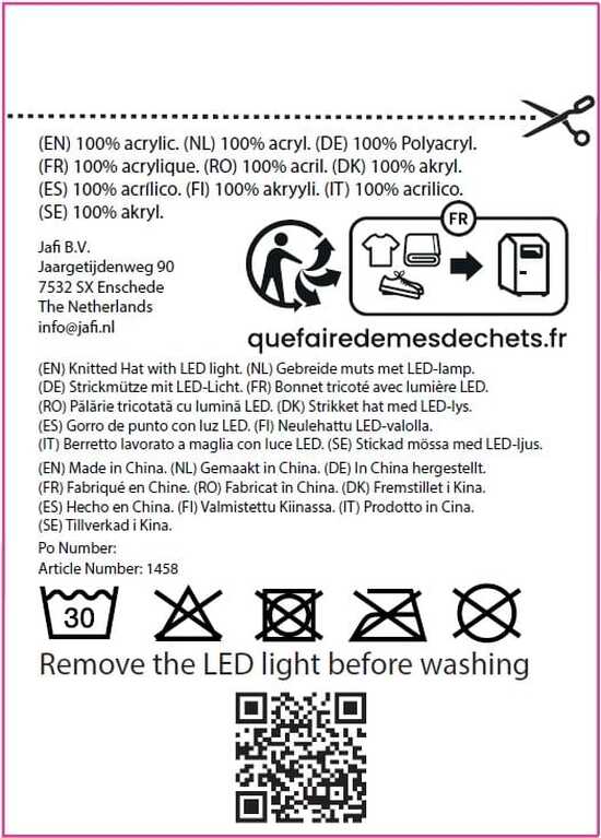 Strickmütze mit LED