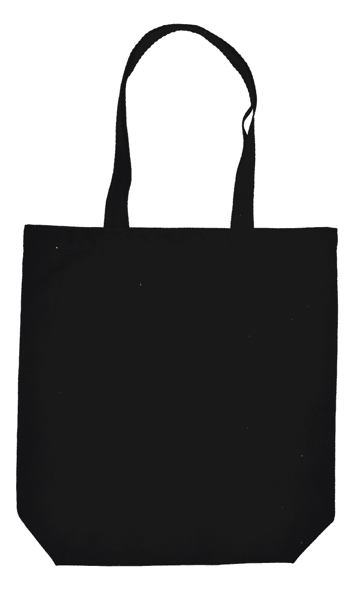 Bio-Bauwolltasche mit langen Henkeln und Bodenfalte, 300 gr/m²