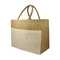 Juten Shopper mit Baumwollfach, 300 gr/m²