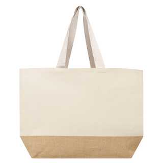 Baumwoll Shopper mit Jute Boden