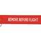 Remove before flight Hangtag