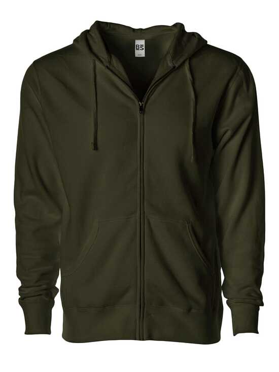 BS Vega Hoodie mit durchgehendem Reißverschluss, 280 gr/m²