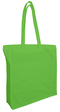 Baumwolltaschen mit langen Henkeln und Seitenfalte 6270