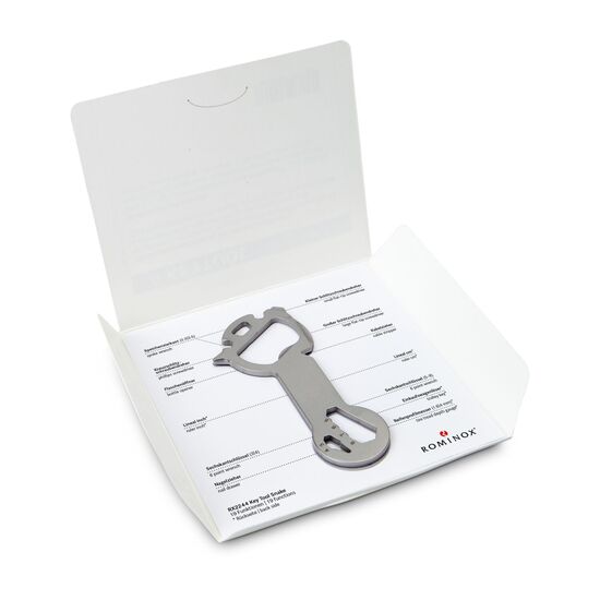 Das Key Tool kommt in einem „Werkzeug”-Mäppchen inkl. Funktionsbeschreibung. „An die Werkzeuge, fertig, los“!