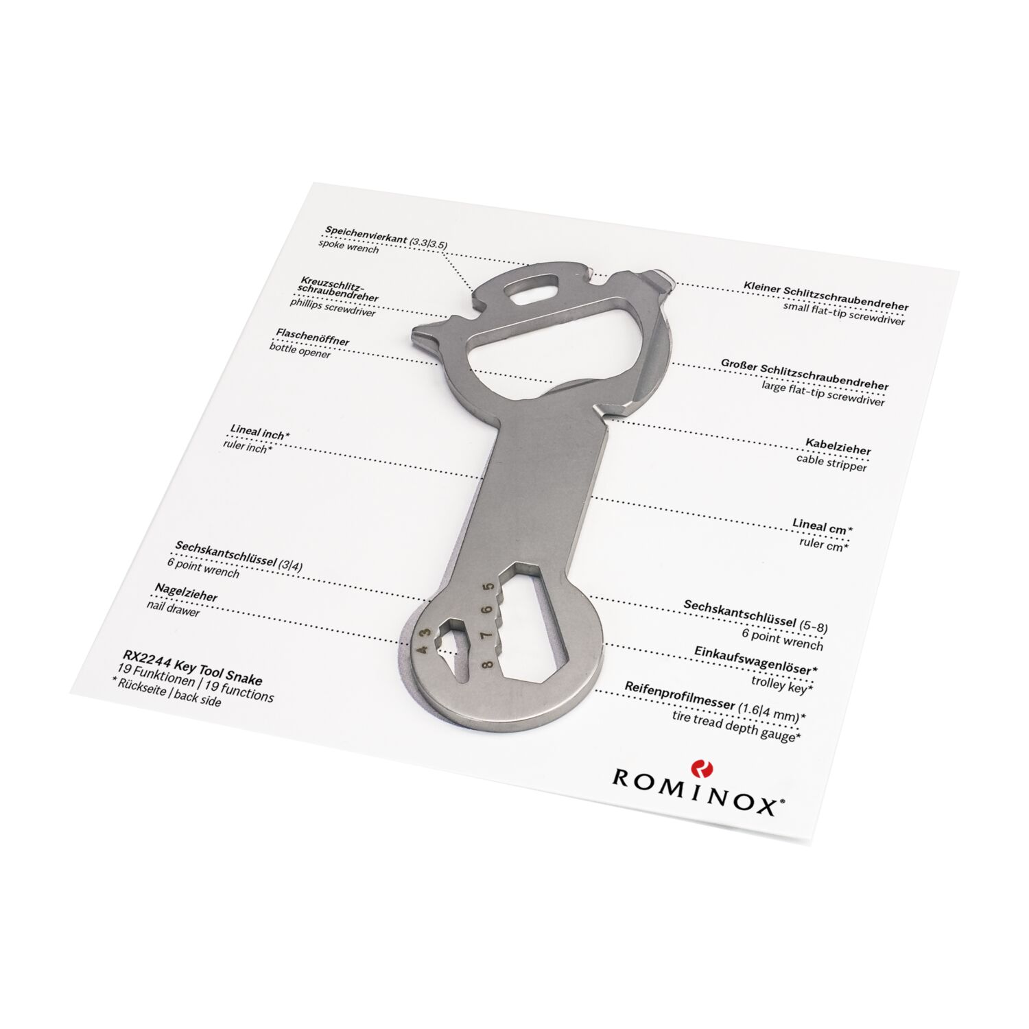 Key Tool in einem „Große Helden”-Mäppchen inkl. Funktionsbeschreibung. „An die Werkzeuge, fertig, los“!