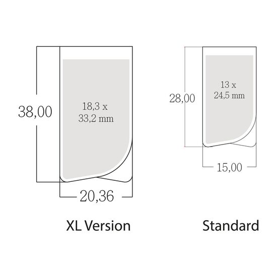 Mehrweg-Büroklammer Prime Clip Gold XL, besonders edles Hilfsmittel für größere Unterlagen im Büro, bis zu 25 Seitem Klemmkraft