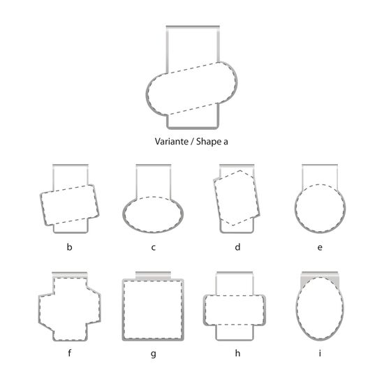 Mehrweg-Büroklammer Shape Clip, 9 Varianten, ideal für das Zusammenhalten von Dokumenten, bis zu 18 Seiten Klemmkraft