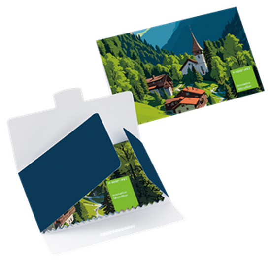 rPET Brillentuch im Papieretui