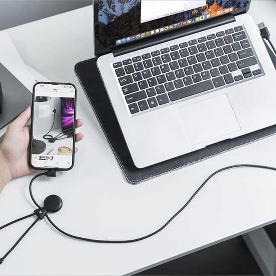 2089 | Xoopar Mr. Bio Long Power Delivery Cable with data transfer