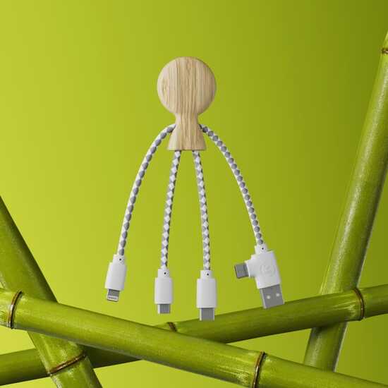 Xoopar Mr. Bio Bamboo Charging Cable