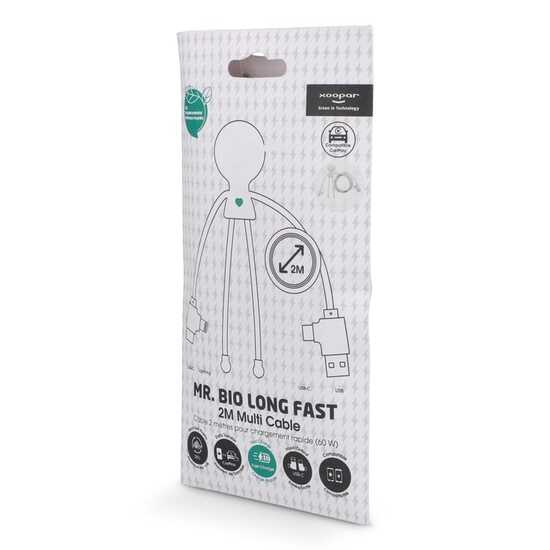 2092 - Xoopar Mr. Bio Lang 60 W PD Multi-Ladekabel 2 Meter