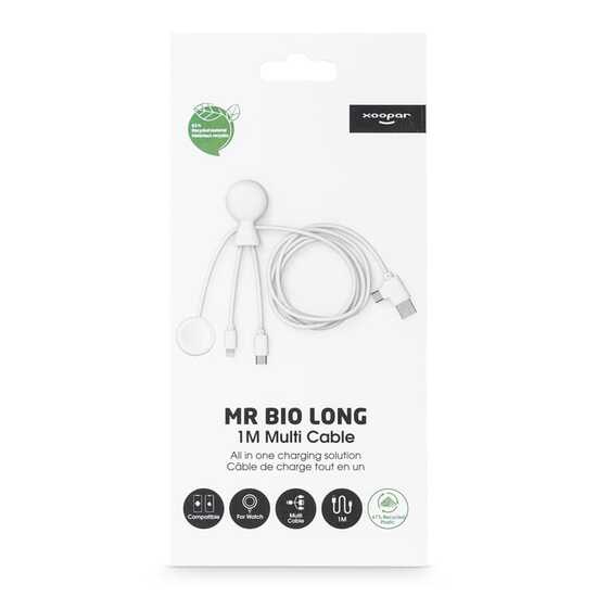 Xoopar Mr. Bio Long Multi-Kabel für Apple/Samsung Watch 1 Meter