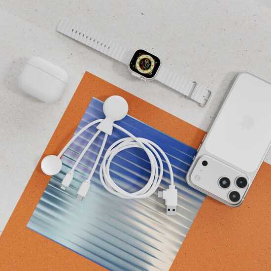 Xoopar Mr. Bio Long Multi-Kabel für Apple/Samsung Watch 1 Meter