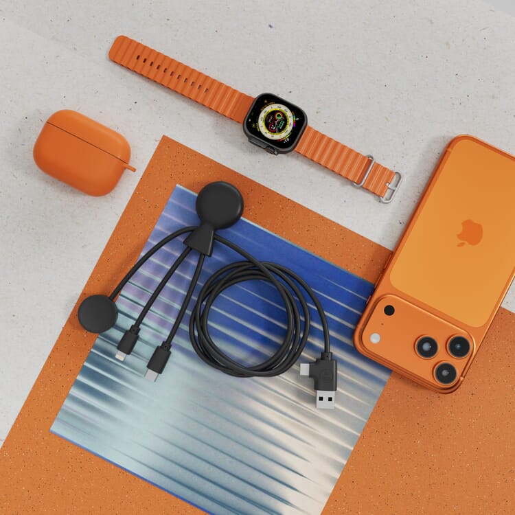 Xoopar Mr. Bio Long Multi-Kabel für Apple/Samsung Watch 1 Meter