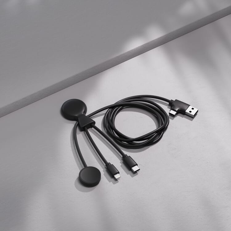 Xoopar Mr. Bio Long Multi-Kabel für Apple/Samsung Watch 1 Meter