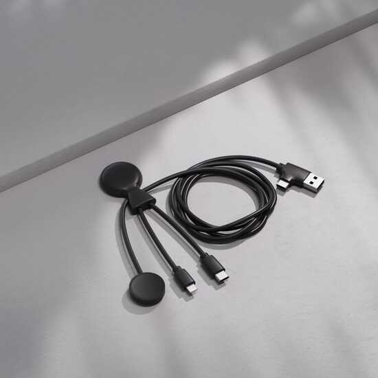 Xoopar Mr. Bio Long Multi-Kabel für Apple/Samsung Watch 1 Meter