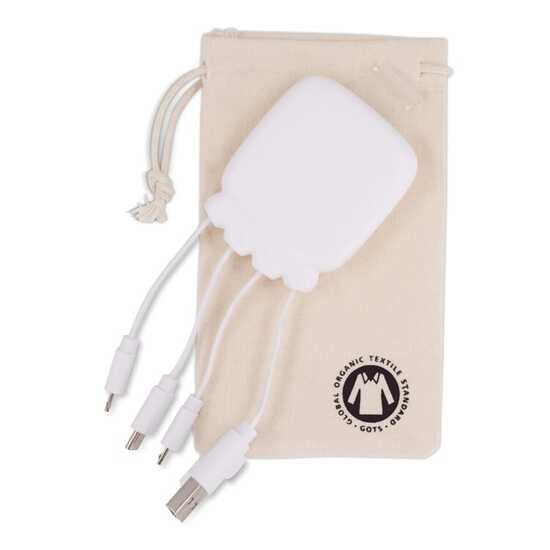 3192 | Xoopar Octopus Gamma 2 Powerbank with Bio Charging cable 3000mAh