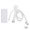3199 | Xoopar Mr. Bio Powerbank and Cable pack 7000mAh