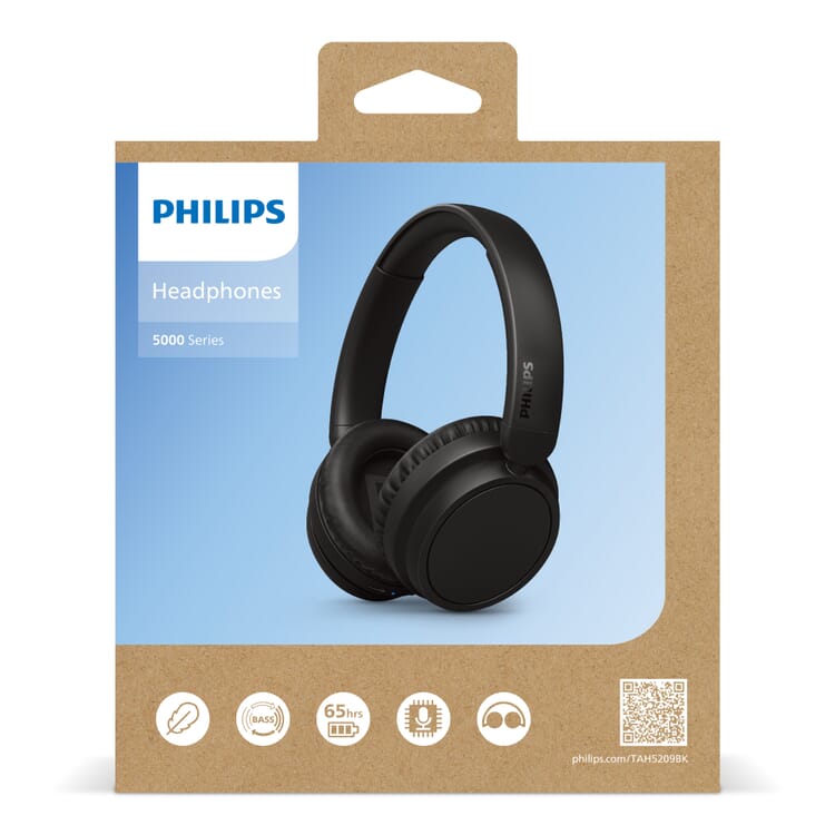 TAH5209 |Philips Bluetooth Over-Ear-Kopfhörer mit 65 Stunden Spielzeit
