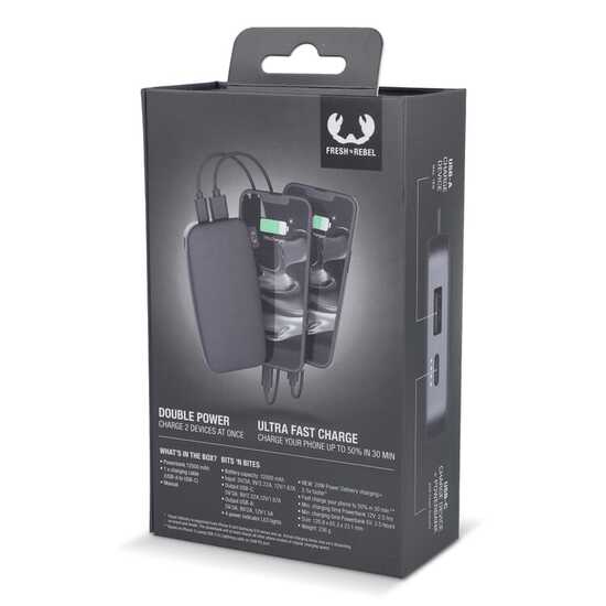 2PB12100 | Fresh 'n Rebel Powerbank 12000mAh USB-C Schnellladung 20W
