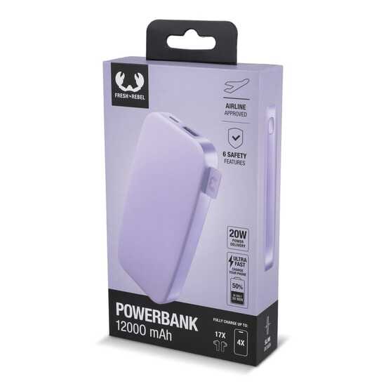 2PB12100 | Fresh 'n Rebel Powerbank 12000mAh USB-C Schnellladung 20W