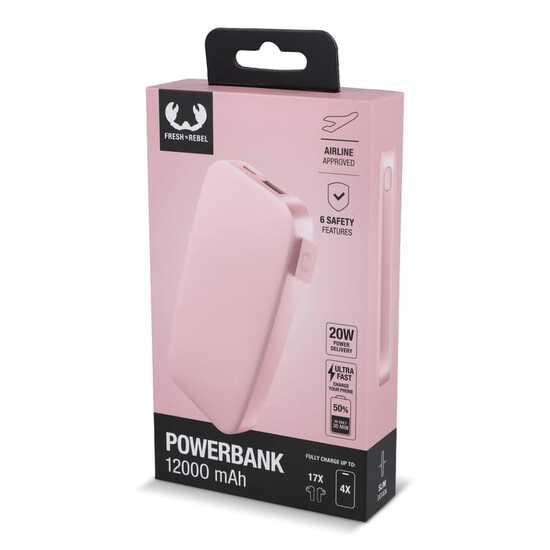 2PB12100 | Fresh 'n Rebel Powerbank 12000mAh USB-C Schnellladung 20W