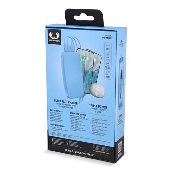 2PB18100 | Fresh 'n Rebel Powerbank 18000mAh USB-C Fast Charging 20W