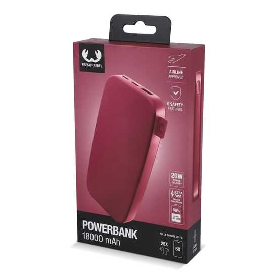 2PB18100 | Fresh 'n Rebel Powerbank 18000mAh USB-C Fast Charging 20W