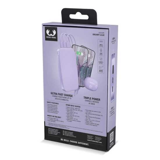2PB18100 | Fresh 'n Rebel Powerbank 18000mAh USB-C Fast Charging 20W