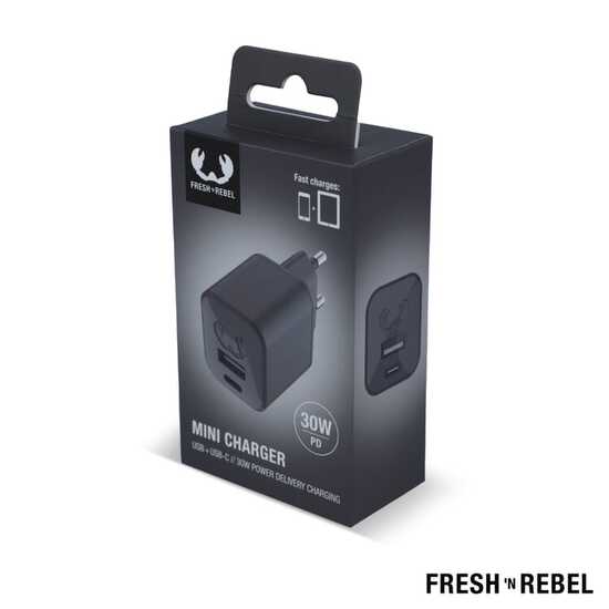 2WC30 I Fresh 'n Rebel Mini Charger USB-C + A PD // 30W