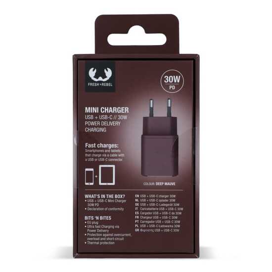 2WC30 I Fresh 'n Rebel Mini Charger USB-C + A PD // 30W