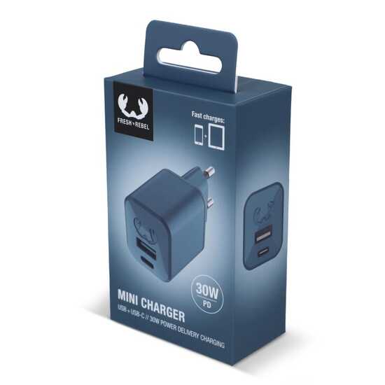 2WC30 I Fresh 'n Rebel Mini Charger USB-C + A PD // 30W
