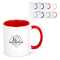 Oslo Sublimationsbecher  farbig innen & Griff 300ml
