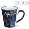 Melbourne Sublimationsbecher farbiger Rand & Henkel 300ml