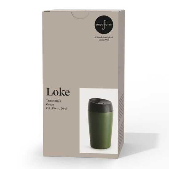 Sagaform Loke Reisebecher Farbe beschichtet 240ml