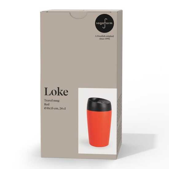 Sagaform Loke Reisebecher mit gummierter Oberfläche 240ml