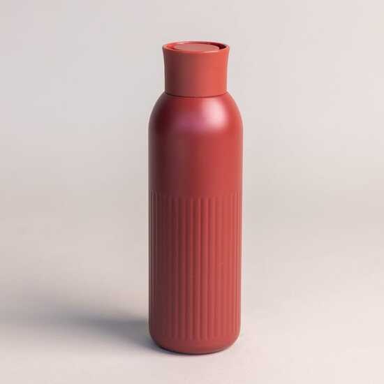 Sagaform Tekla Push Stahlisolierflasche mit Druckverschluss (recycelt) 500 ml