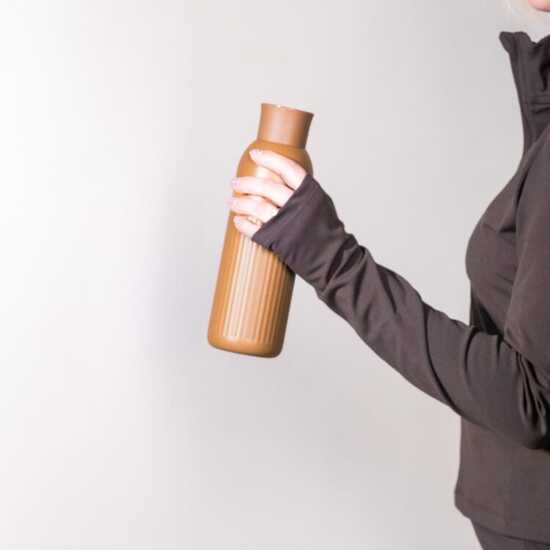 Sagaform Tekla Push Stahlisolierflasche mit Druckverschluss (recycelt) 500 ml