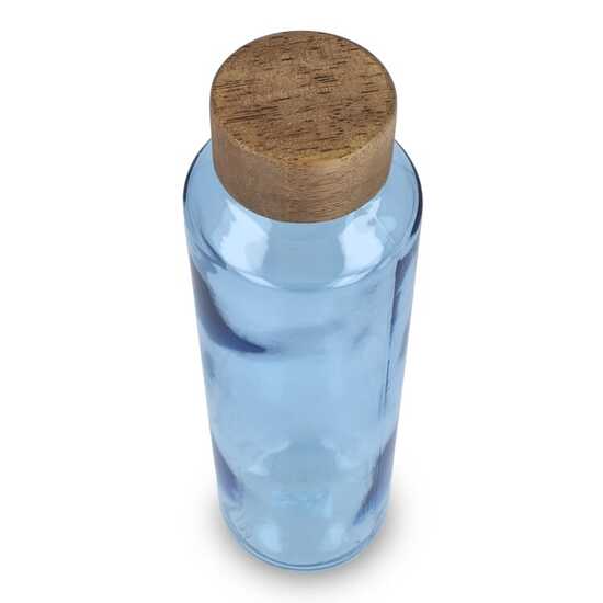 InSideOut Recycelte Glaswasserflasche ReuuZ mit Holzverschluss 650 ml