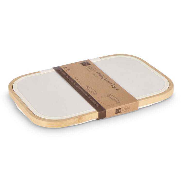 InSideOut faltbarer Korb mit Deckel Sogne 38 x 26 x 25cm rPET