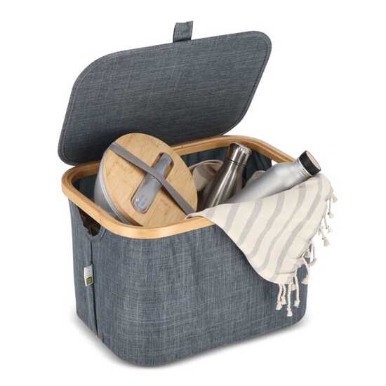 InSideOut faltbarer Korb mit Deckel Sogne 38 x 26 x 25cm rPET