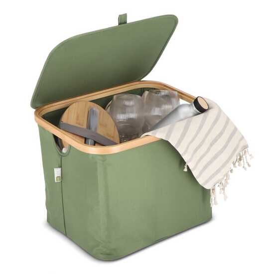 InSideOut faltbarer Korb mit Deckel Sogne 40,5 x 33 x 30cm rPET
