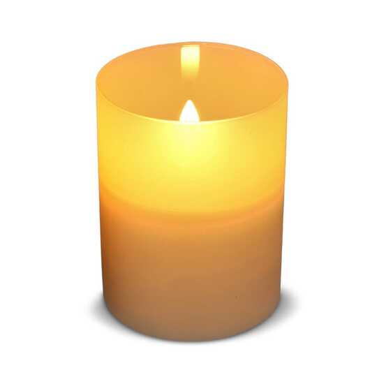 Nyelle Wiederaufladbare LED-Wachskerze im Glas