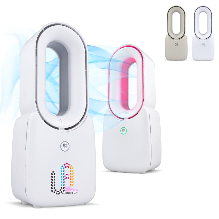 inSideOut Brislux – Rotorloser Softwind-Ventilator mit LED-Licht