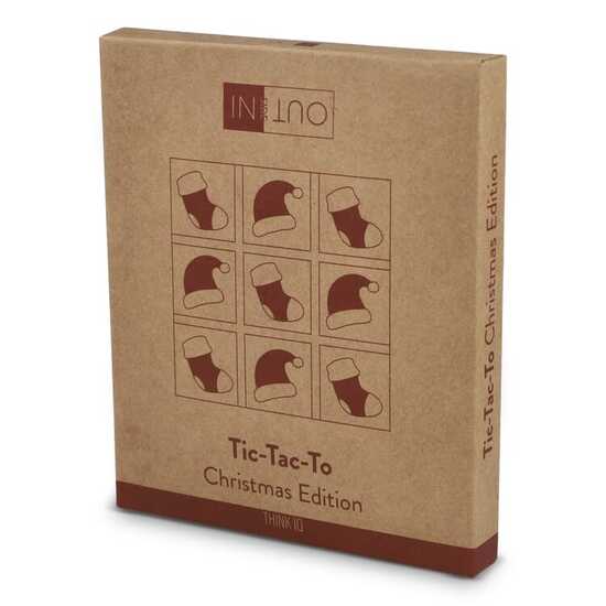 InSideOut Weihnachts-Tic-Tac-Toe aus Holz