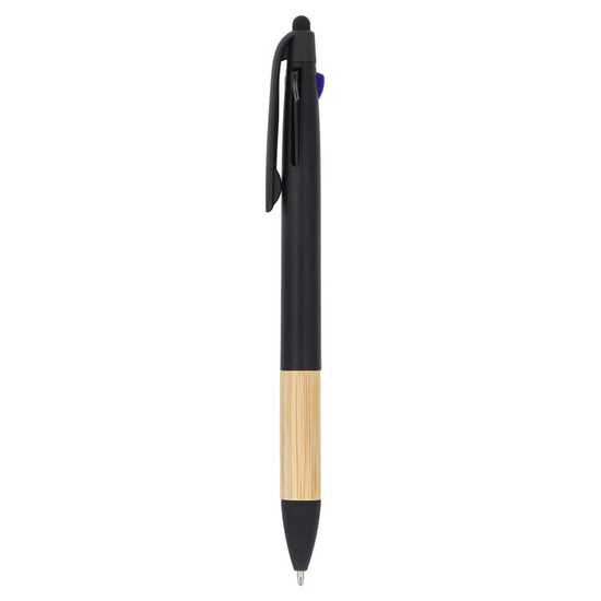 3-Farben-Stift mit Bambusgriff